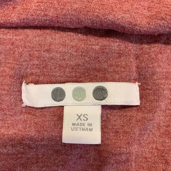 Three Dots Women's Quilted Step Hem Knit Jacket in Heather Tibetan Red Size XS - Picture 6 of 10